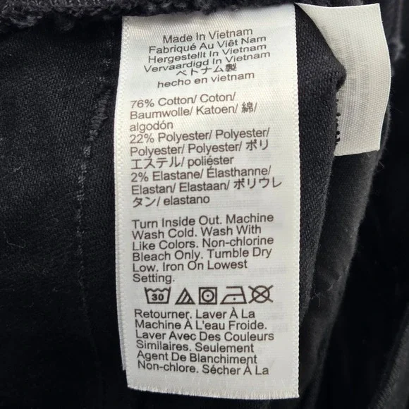 J.Crew Wide-Leg Crop Jeans Womens 26 Black High Rise Stretch Denim Casual - Picture 8 of 8